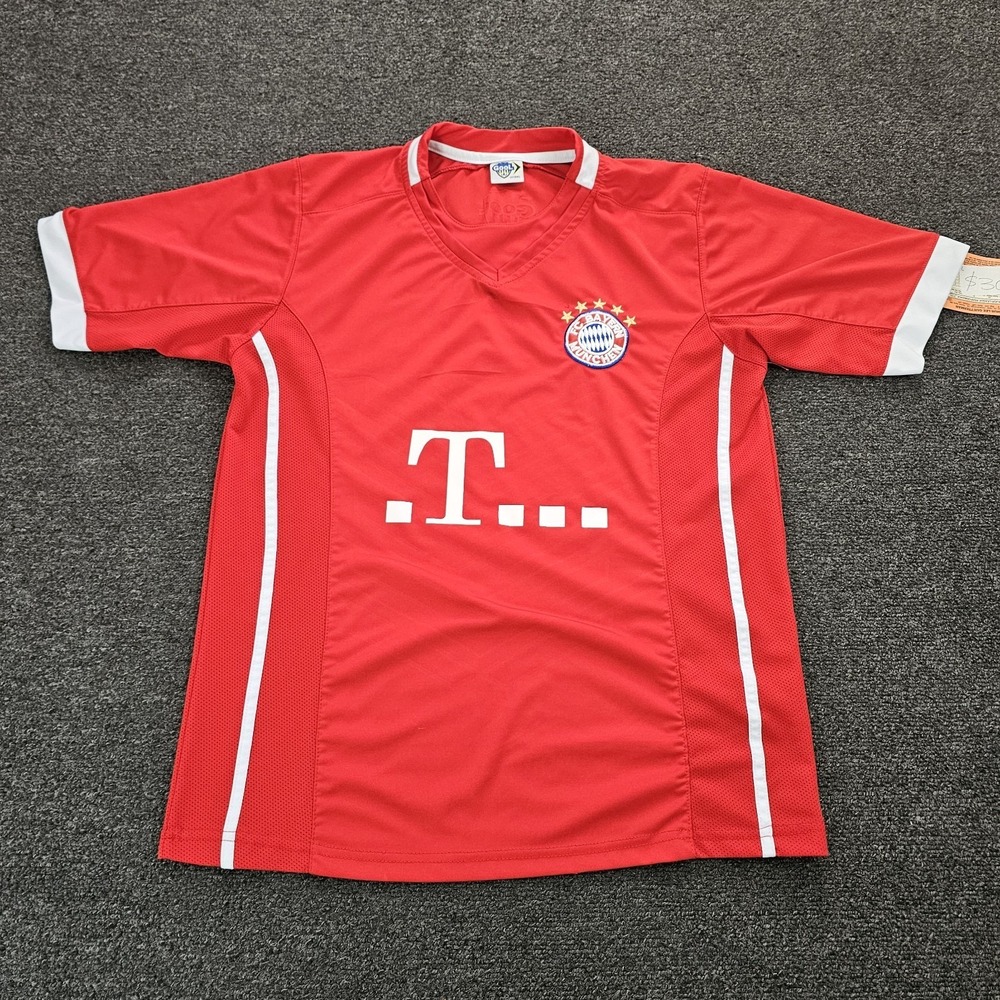 Bayern Munich Away 2017-2018 Jersey Mens Fits Small Soccer GOOl Embroidered